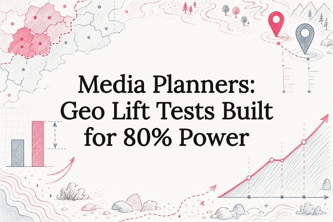 Media Planners: Geo Lift Tests Built for 80% Power