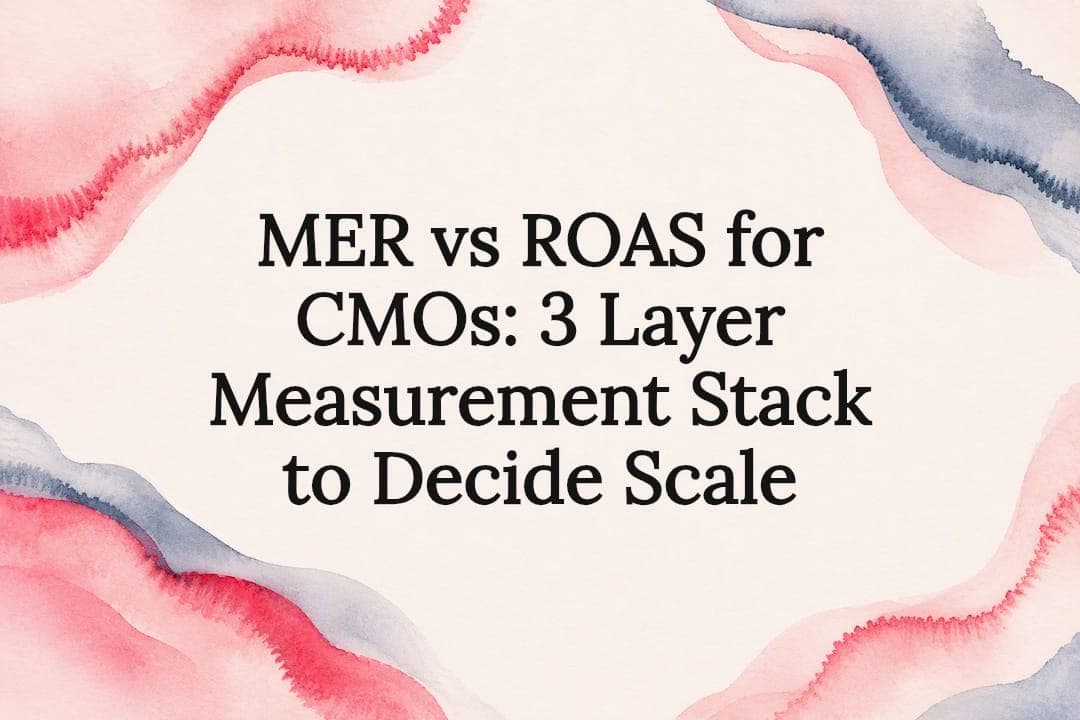 MER vs ROAS for CMOs: 3 Layer Measurement Stack to Decide Scale