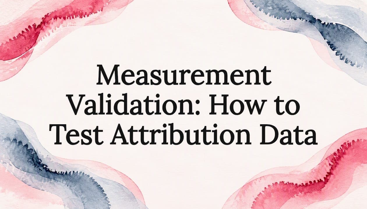 Measurement Validation: How to Test Attribution Data