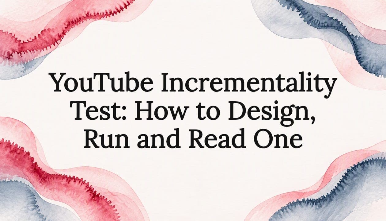 YouTube Incrementality Test: How to Design, Run and Read One